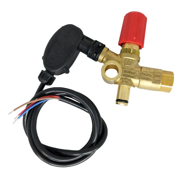 Pressure trapped Unloader with integrated pressure switch VRF2-P - Mecline