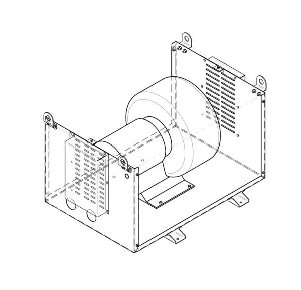 Coffret de réduction de bruit pour turbine