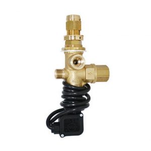 Pressure trapped unloader with integrated pressure switch by PA