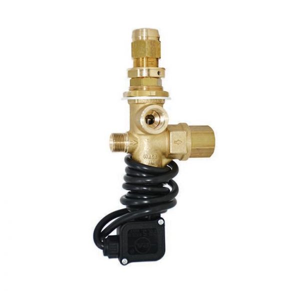 Pressure trapped unloader with integrated pressure switch by PA