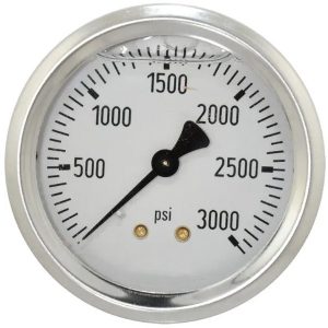 Back Mount Gauge 3000 PSI