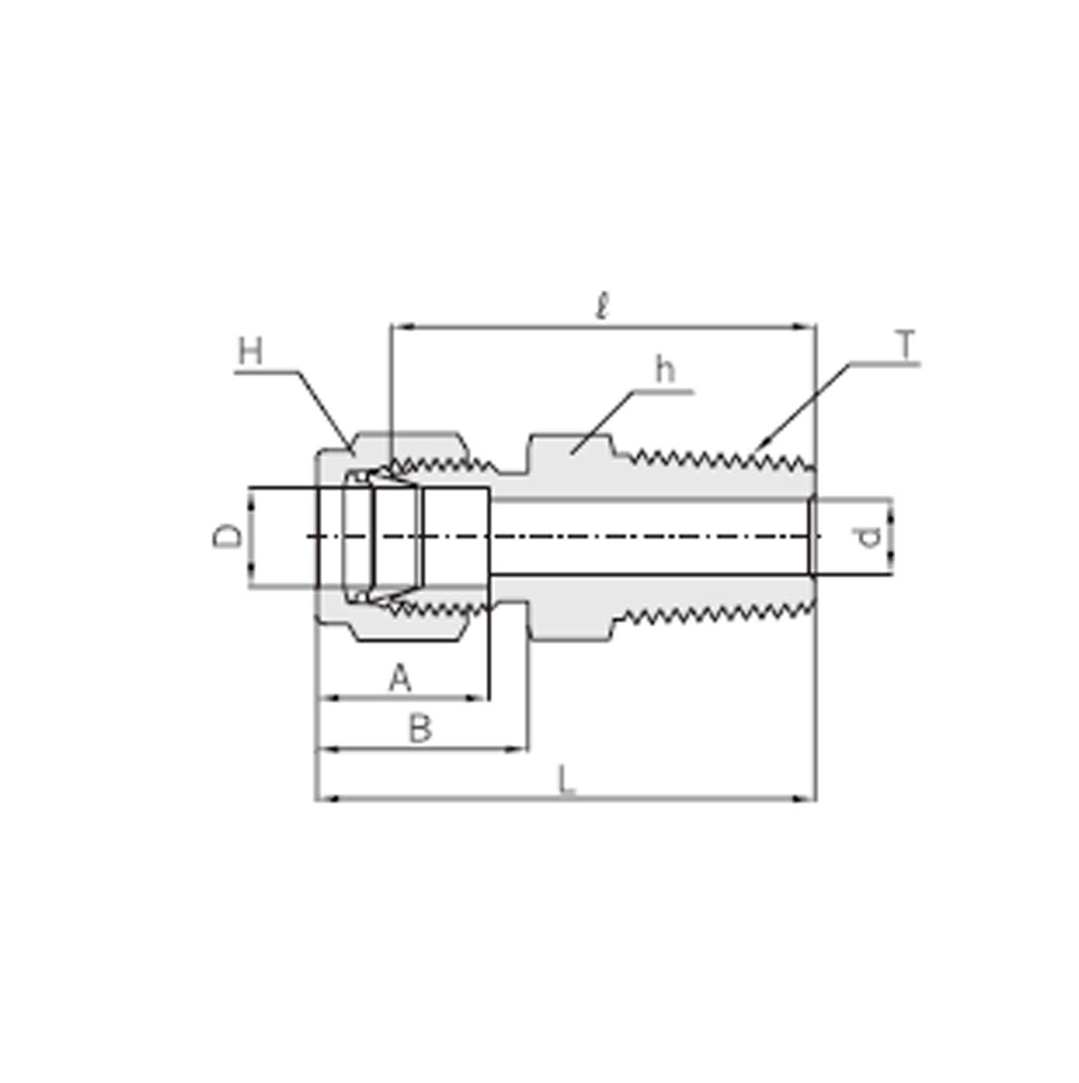 COMPRESSION FITTING | Tube 1/2" To Male | Male Connector 3/8" - Image 4