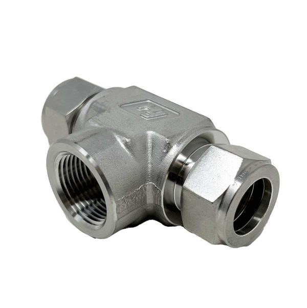 Tube To Female Pipe | Female Branch Tee 3/8" - 1/2" - Image 2